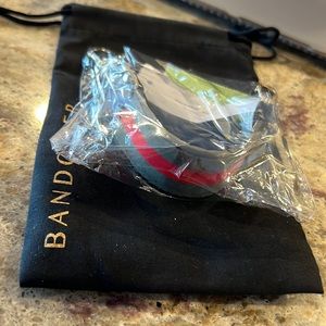 Bandolier Kimberly Wristlet - Black/ Gold